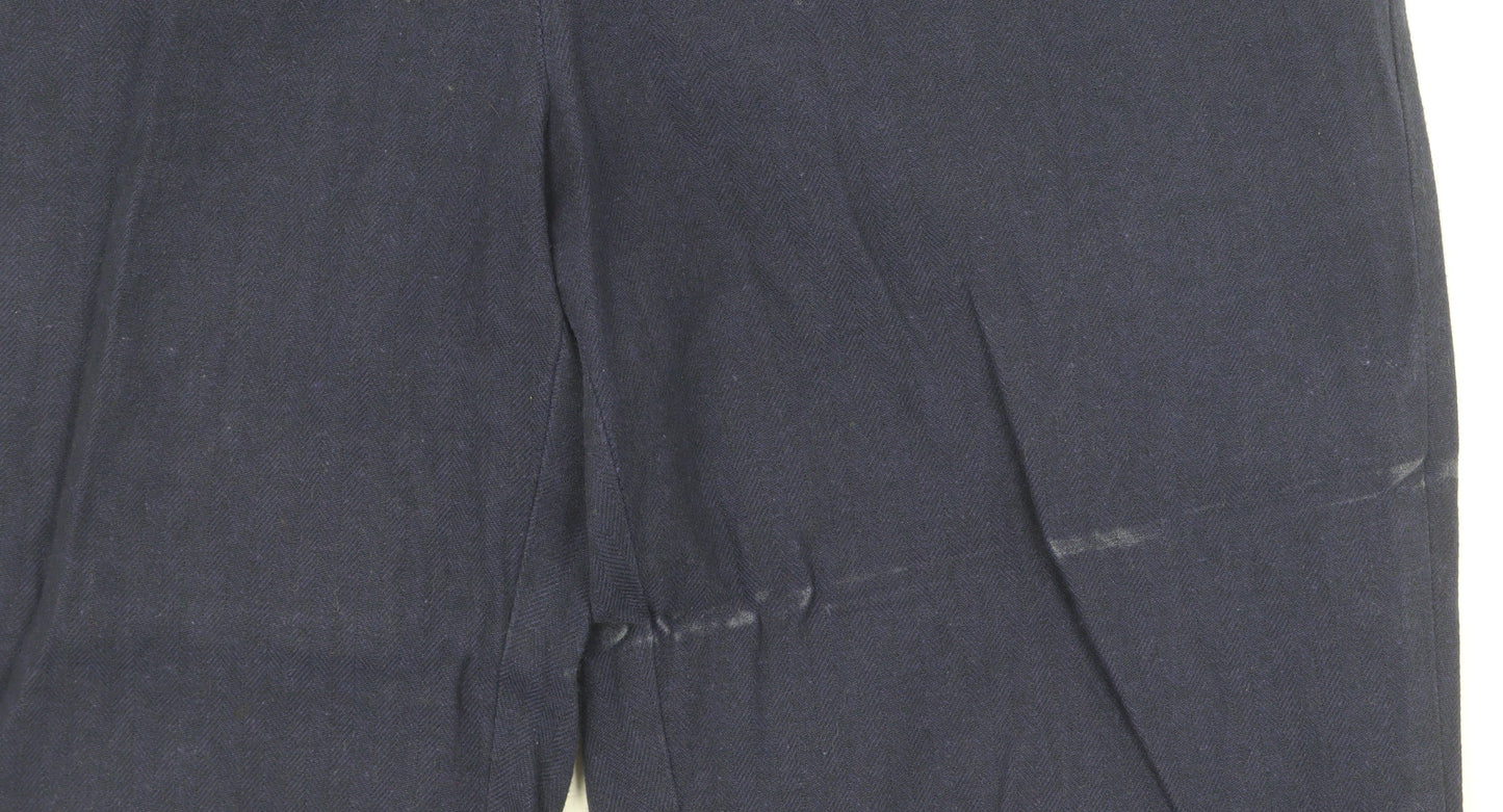 Womens UK Size 10 Laura Ashley Regular Fit  Blue Trousers