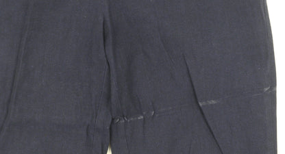 Womens UK Size 10 Laura Ashley Regular Fit  Blue Trousers