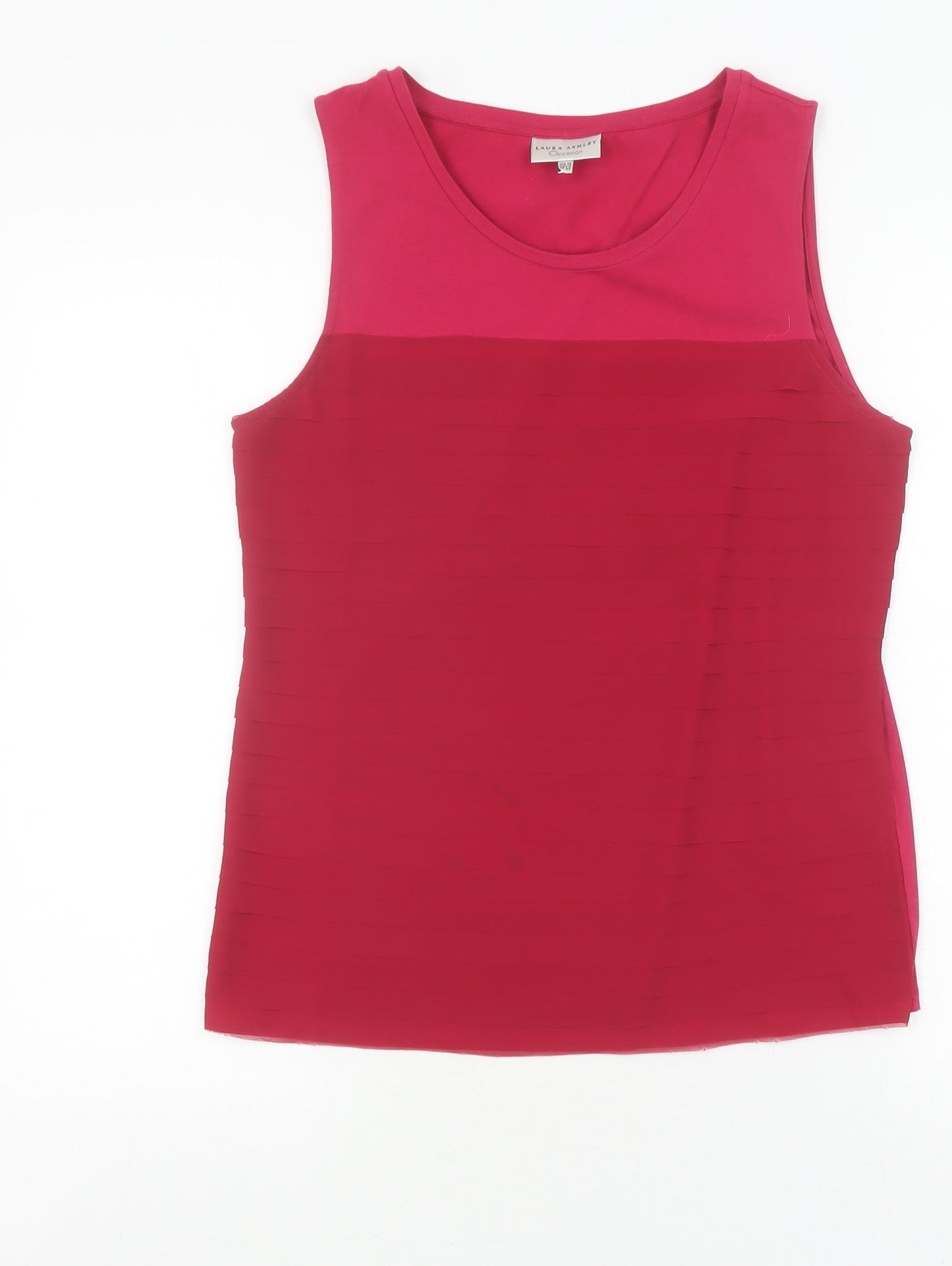 Womens UK Size 12 Laura Ashley Red  Tank