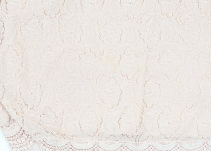 Laura Ashley Women's Beige Lace Tunic Blouse Size 14