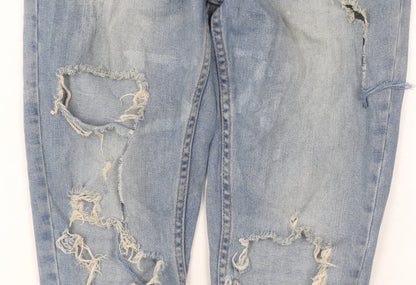 GK Women's Blue Distressed Skinny Jeans - Size 30