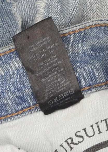 GK Women's Blue Distressed Skinny Jeans - Size 30