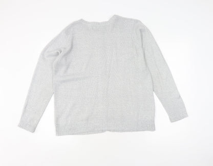 Honor Millburn Women's Grey Knit Cardigan M