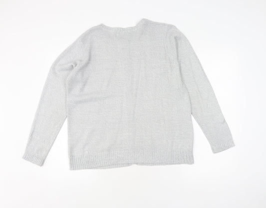 Honor Millburn Women's Grey Knit Cardigan M