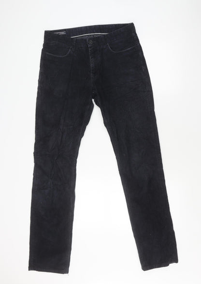Tommy Hilfiger Men's Black Corduroy Trousers - Size 31