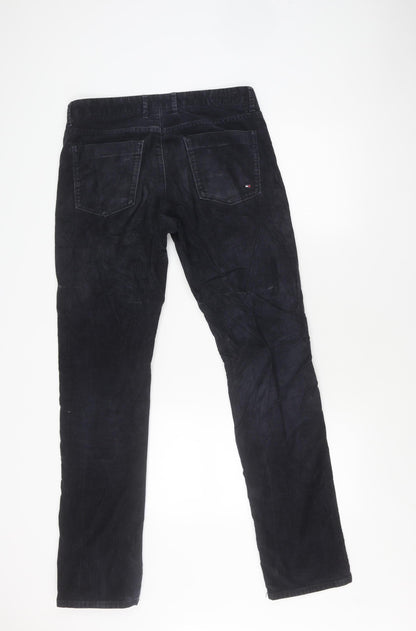 Tommy Hilfiger Men's Black Corduroy Trousers - Size 31