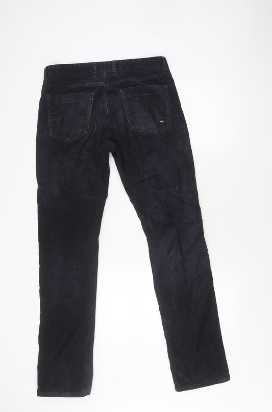 Tommy Hilfiger Men's Black Corduroy Trousers - Size 31