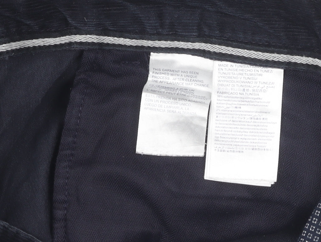 Tommy Hilfiger Men's Black Corduroy Trousers - Size 31
