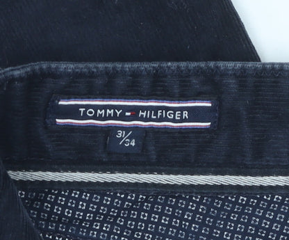 Tommy Hilfiger Men's Black Corduroy Trousers - Size 31