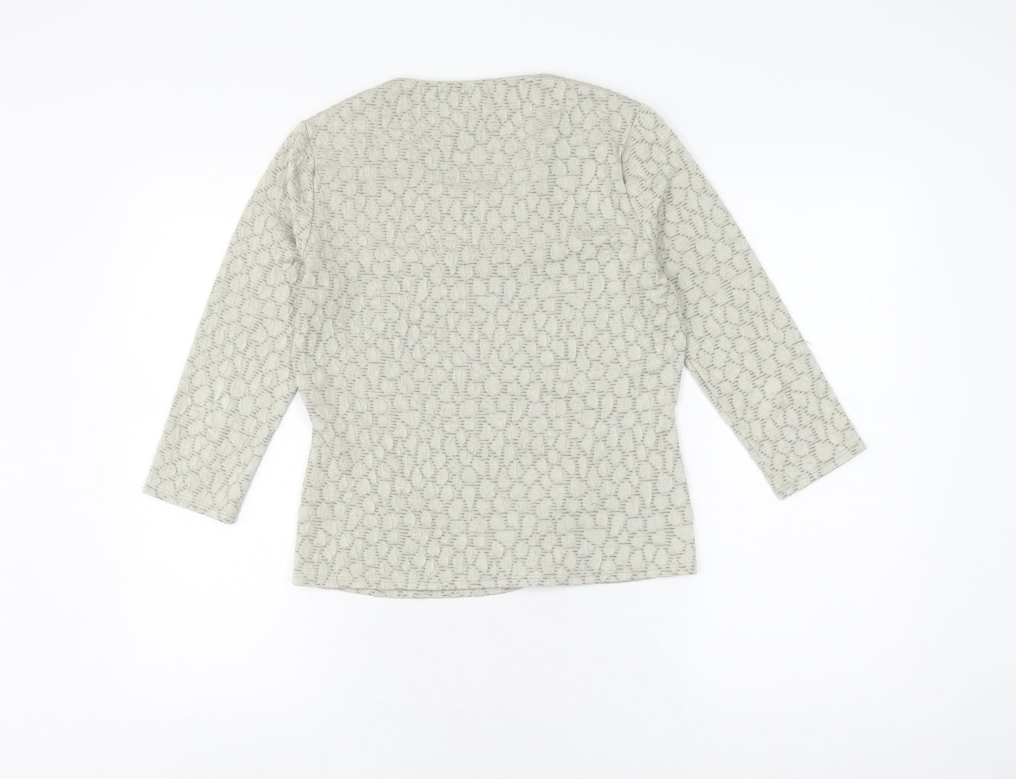 Womens UK Size S Viyella Grey Basic Blouse