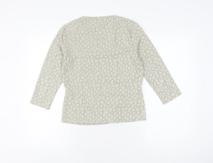 Womens UK Size S Viyella Grey Basic Blouse