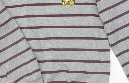 Unisex Adults UK Size 12 Harry Potter Grey Pullover Sweatshirt