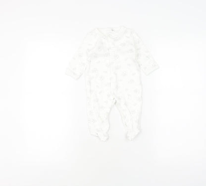 Jasper Conran White Unisex Baby Babygrow 3-6 Months