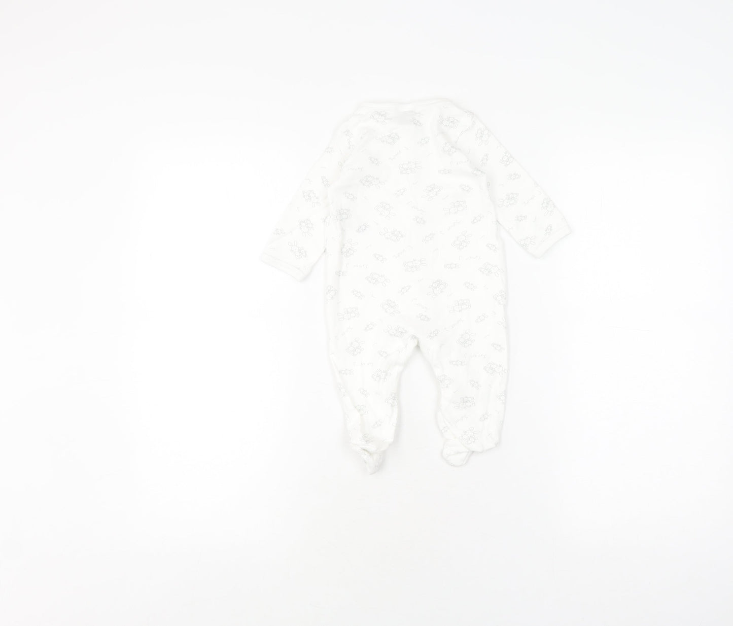 Jasper Conran White Unisex Baby Babygrow 3-6 Months