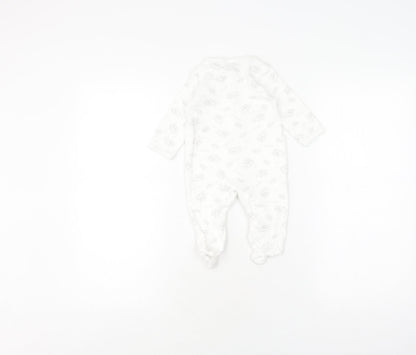 Jasper Conran White Unisex Baby Babygrow 3-6 Months