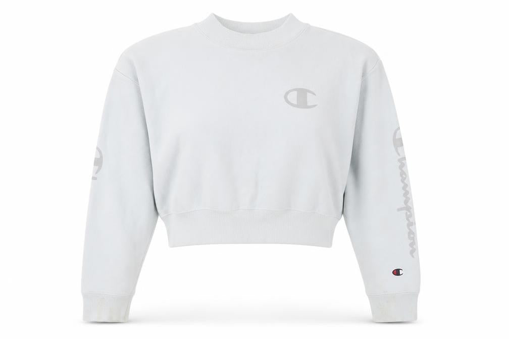 Womens UK Size XS Champion Blue Pullover Sweatshirt