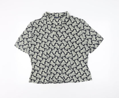 Alexon Women's Blue Geometric Blouse Size 18