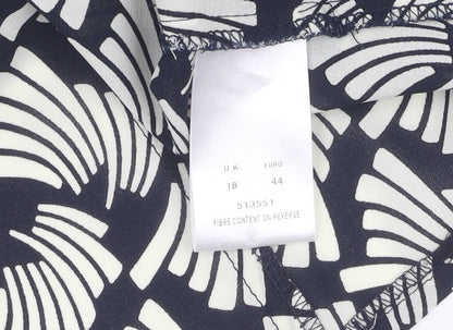 Alexon Women's Blue Geometric Blouse Size 18