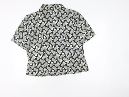 Alexon Women's Blue Geometric Blouse Size 18