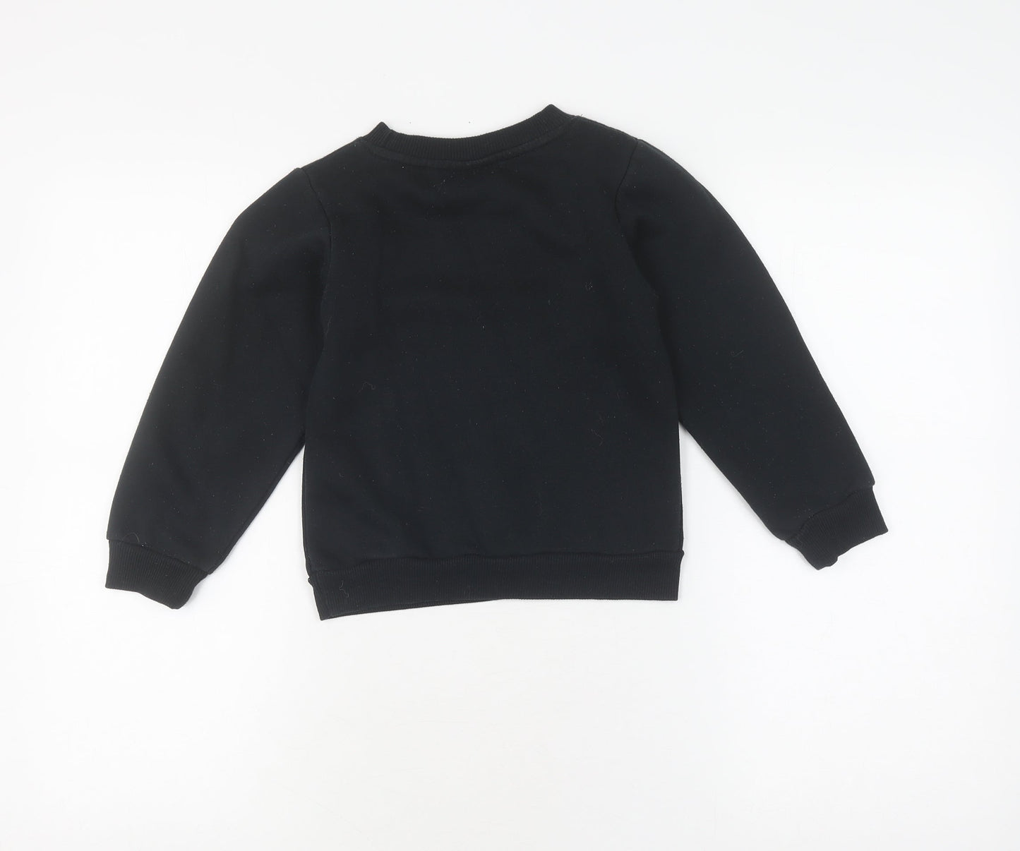 McKenzie Girls Black Pullover Sweatshirt 6-7 Years Casual Logo