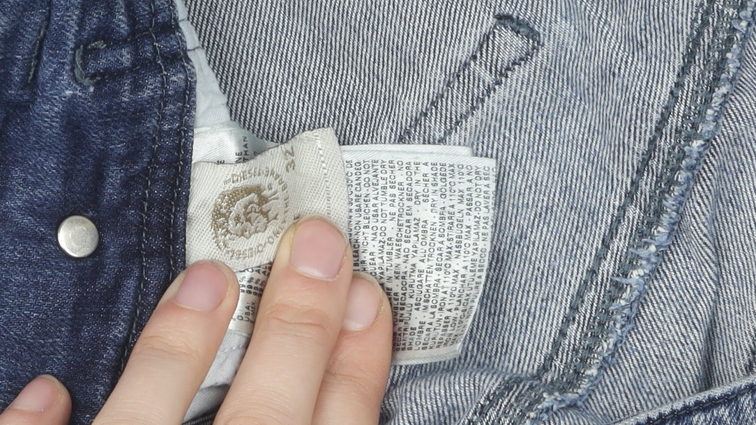 Diesel Women's Blue Tapered Jeans, Size 32, Medium Wash