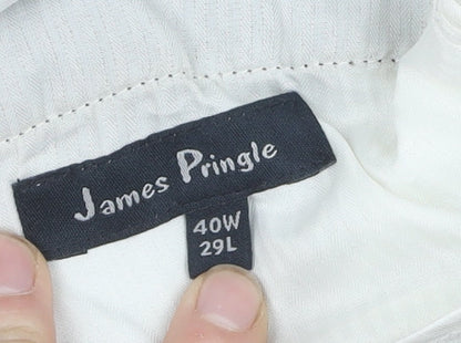 James Pringle Men's Black Corduroy Trousers 40W