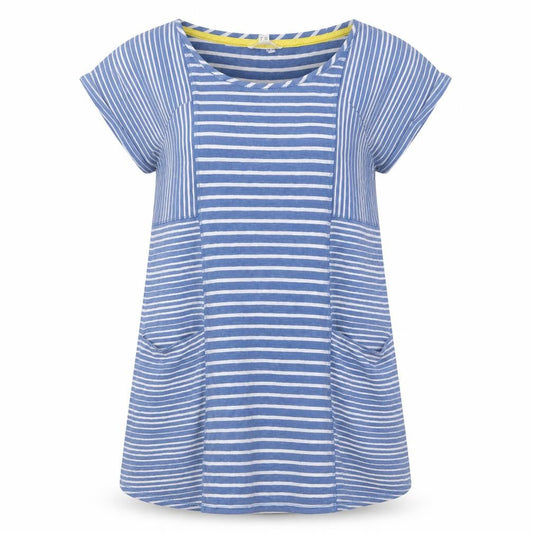 Womens UK Size 8 White Stuff Blue Tunic T-Shirt