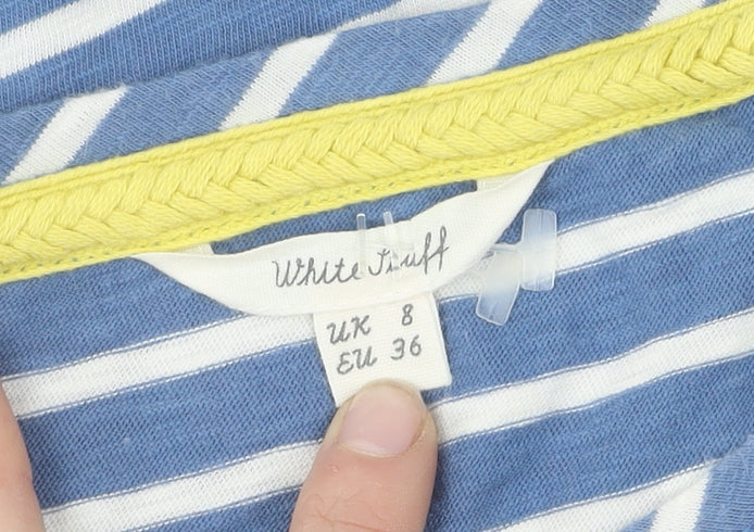 Womens UK Size 8 White Stuff Blue Tunic T-Shirt