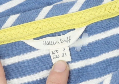 Womens UK Size 8 White Stuff Blue Tunic T-Shirt