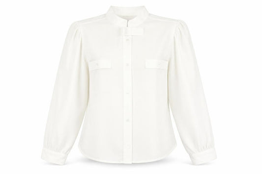 Jacques Vert Women's White Collared Blouse Size 12