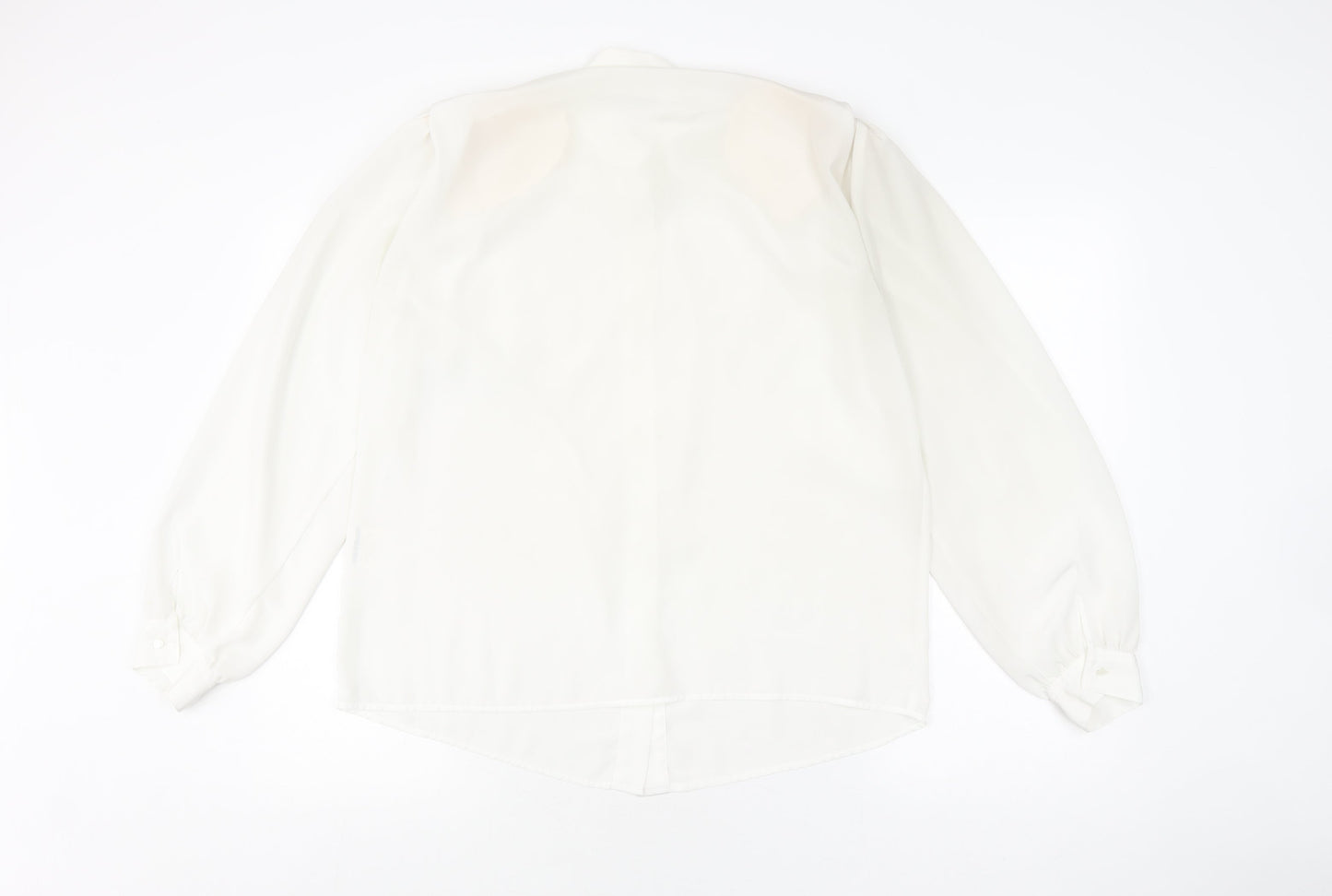 Jacques Vert Women's White Collared Blouse Size 12