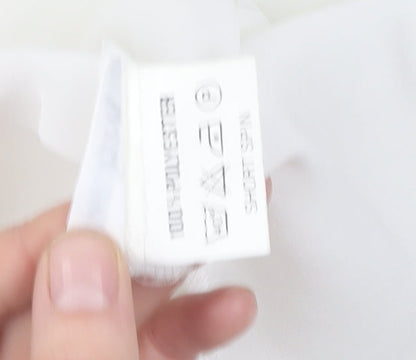 Jacques Vert Women's White Collared Blouse Size 12