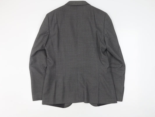 Mens UK Size 40 T.M.Lewin Regular Grey Suit Jacket