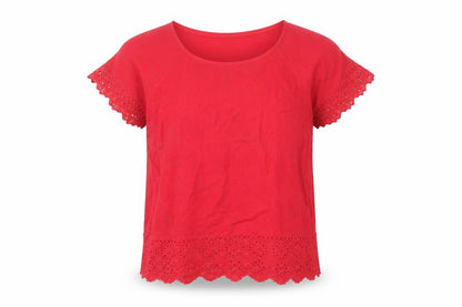 Womens UK Size 10 White Stuff Red Basic Blouse