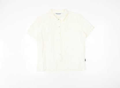 Womens UK Size 4 White Stuff White  Button-Up