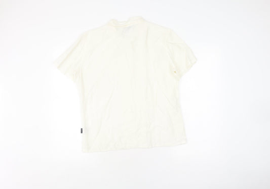 Womens UK Size 4 White Stuff White  Button-Up