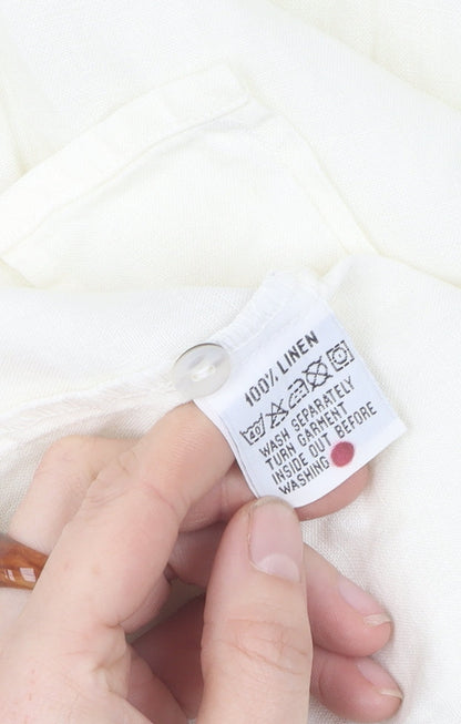 Womens UK Size 4 White Stuff White  Button-Up