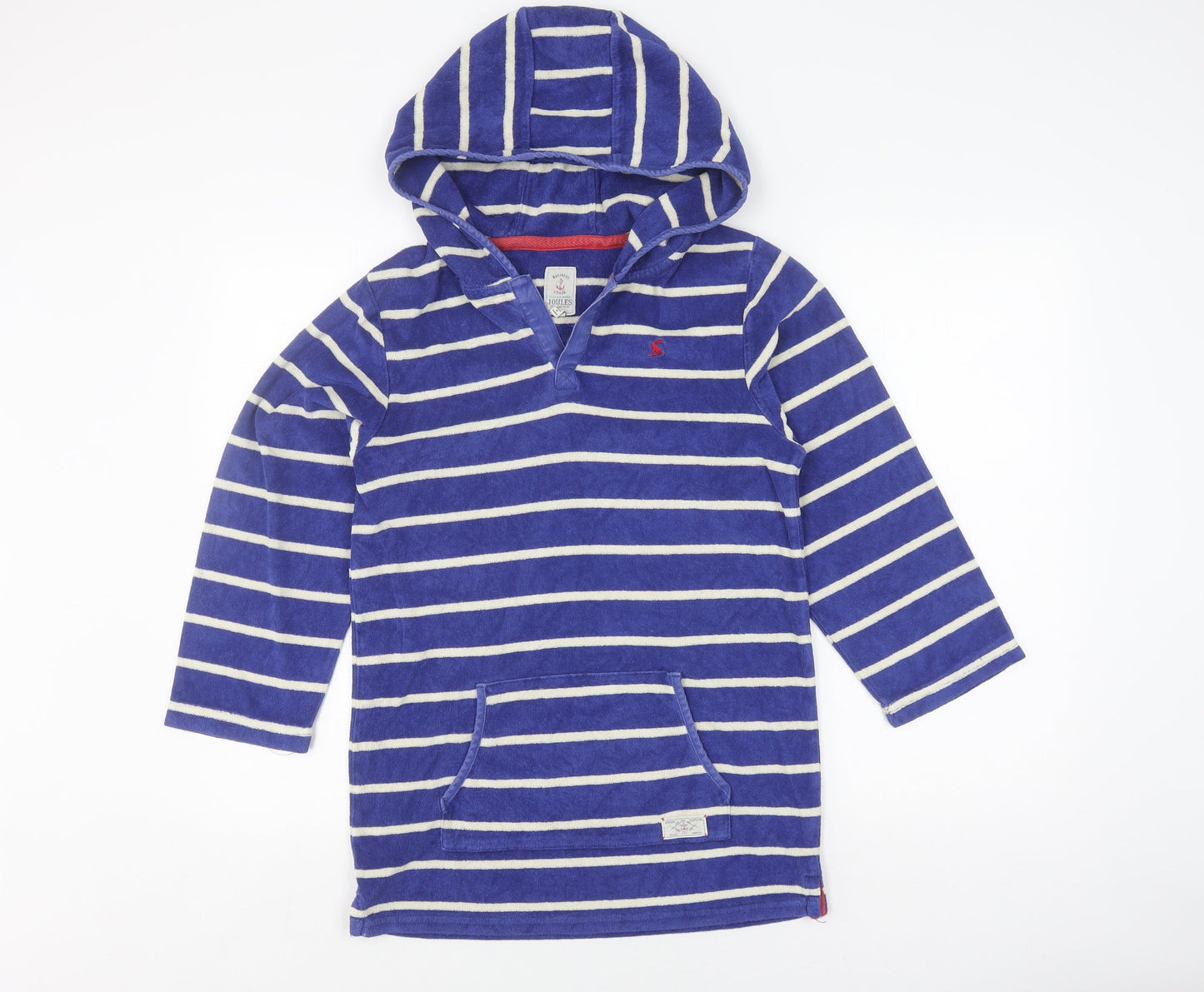 Joules Boys Blue Striped Hooded Rash Guard 11-12 Years