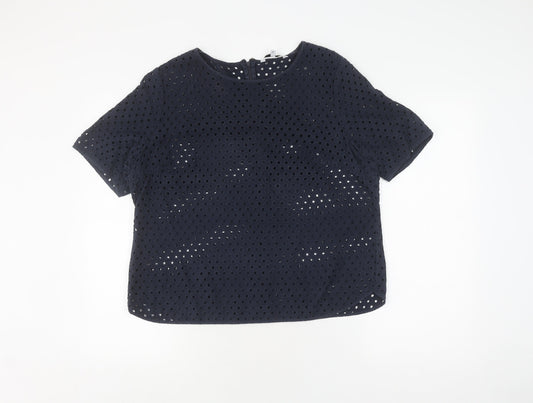 Jasper Conran Women's Black Lace Blouse Size 18