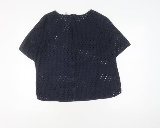 Jasper Conran Women's Black Lace Blouse Size 18