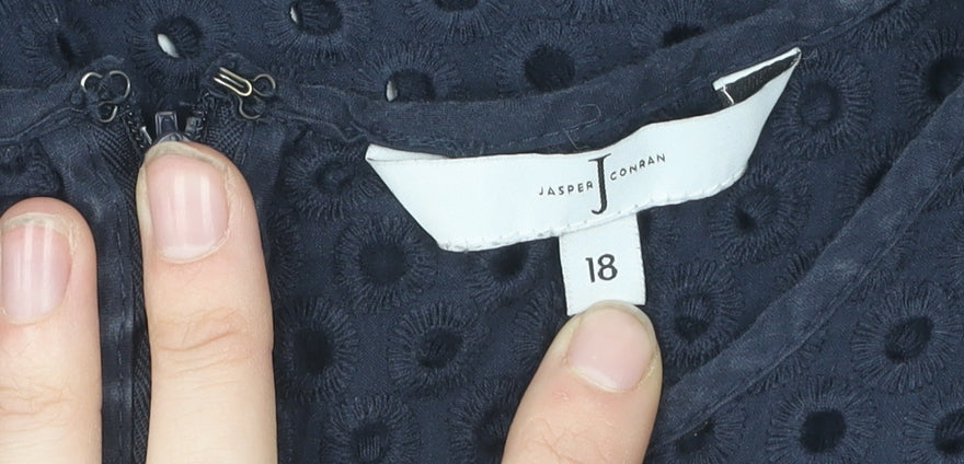 Womens UK Size 18 Jasper Conran Black Camisole Blouse