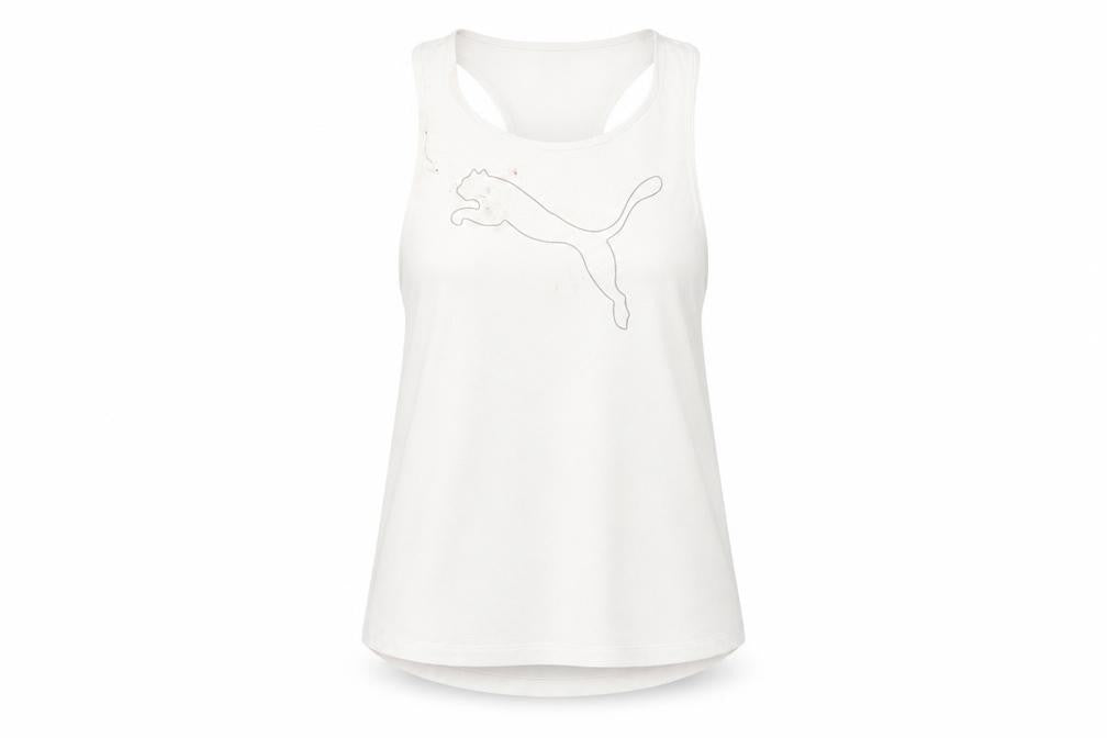 Womens UK Size S PUMA White Gym & Training Yoga Tank