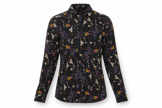 Womens UK Size S Reiss Black Slim Blouse