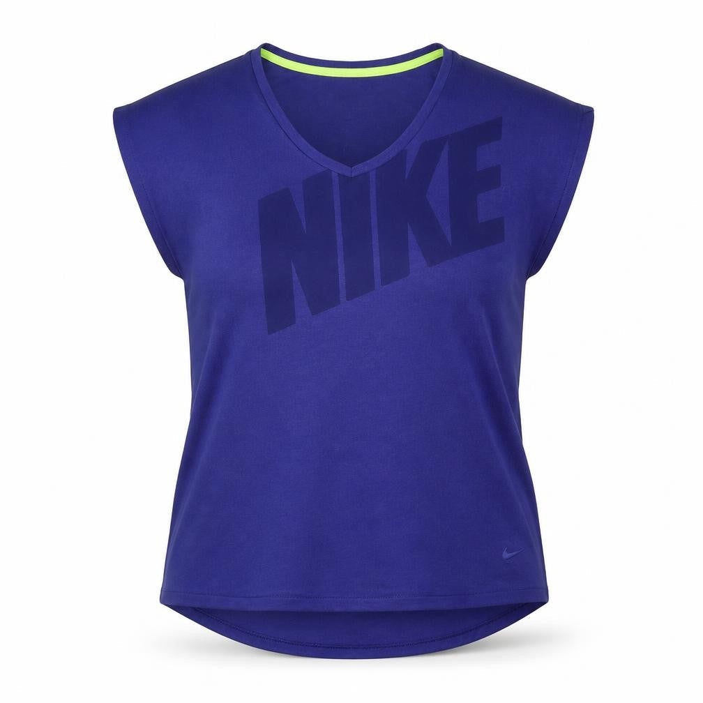 Womens UK Size L Nike Blue Running & Jogging T-Shirt