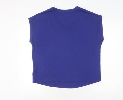 Nike Women's Blue Sleeveless Dri-FIT T-Shirt L