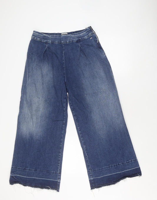 Hilfiger Denim Women's Blue Wide-Leg Jeans Size 10