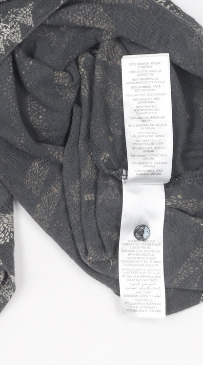 Faithful and True Women's Grey Tunic, Size 12, Henley Style