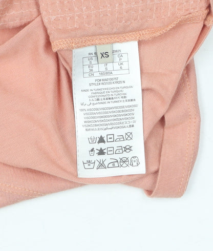 Guess Women's Pink Sequin T-Shirt XS - Spring/Summer
