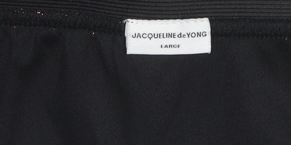 Jacqueline de Yong Red Ruffle Skirt, L, Polyester, Women's