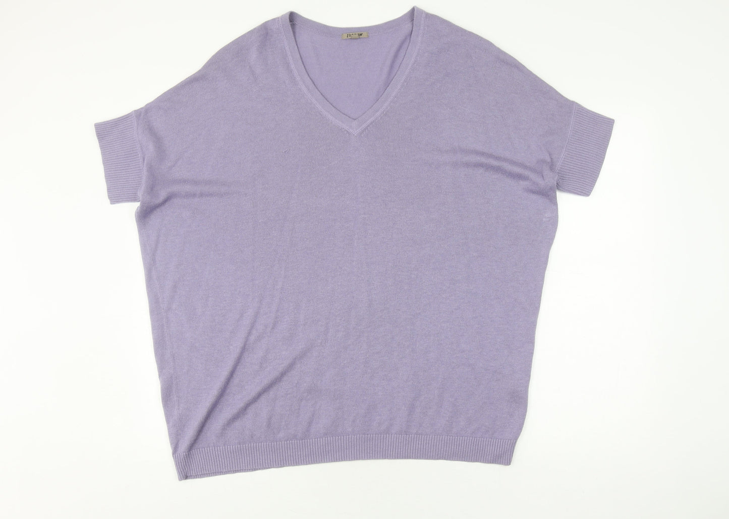 Womens UK Size M Jigsaw Purple Basic T-Shirt